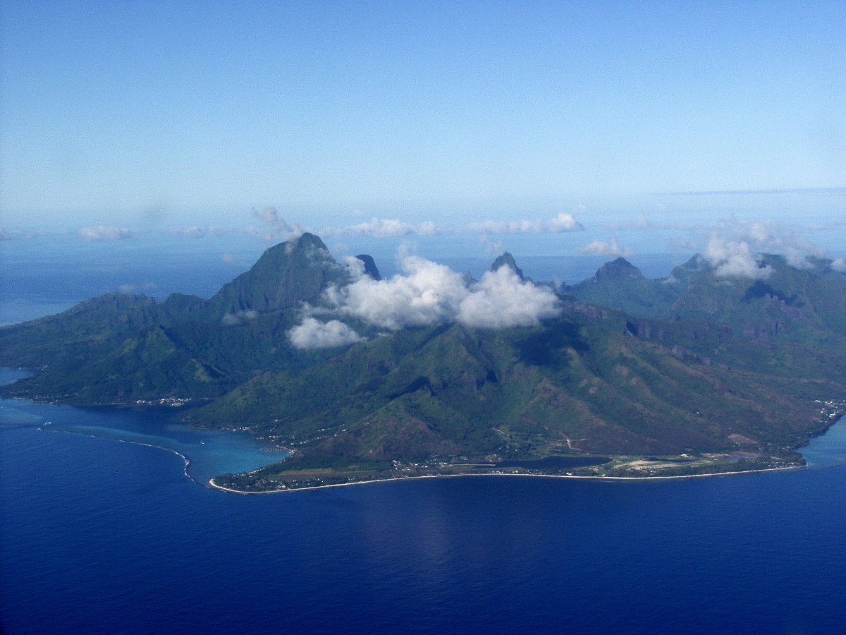 Moorea Island in French Polynesia